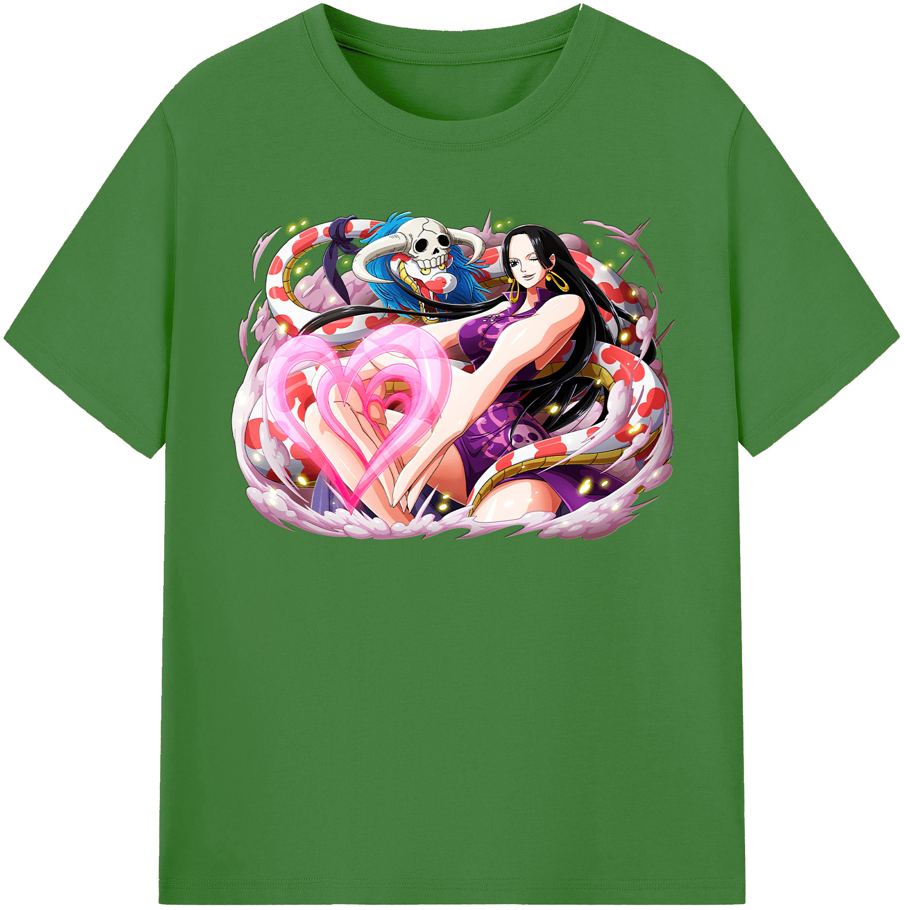 ワンピース ボア・ハンコック ONE PIECE Boa·Hancock レディースカジュアルプリントTシャツ（綿100％）